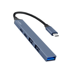 Minidock coolbox 5 aluminio usb - c + pd 100w - 2x usb - a - 1x usb - 