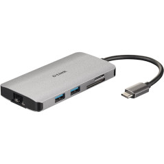 Hub d - link dub - m810 3 usb 3.0 hdmi rj45 usb tipo c lector sd micro