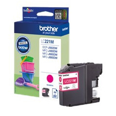 Cartucho tinta brother lc221m magenta 260 paginas dcpj562dw - mfcj480d