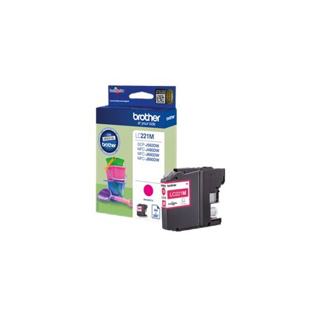 Cartucho tinta brother lc221m magenta 260 paginas dcpj562dw - mfcj480d