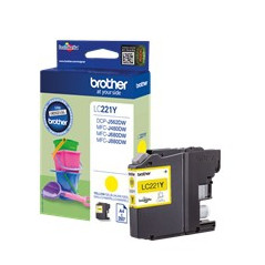 Cartucho tinta brother lc221y amarillo 260 paginas dcpj562dw - mfcj480