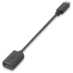 AISENS A107-0059 cable USB USB 2.0 0,15 m USB C USB A Negro