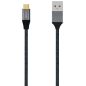 AISENS Cable USB 3.1 Gen2 Aluminio 10Gbps 3A, Tipo USB-C/M-A/M, Gris, 0.5M