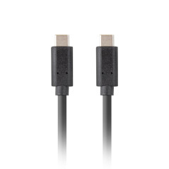 Cable usb tipo c lanberg 3.1 - macho - macho - 10gb - s - pd 100w - 1m