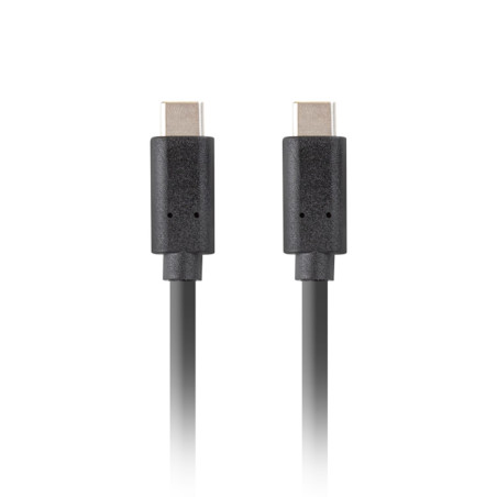 Cable usb tipo c lanberg 3.1 - macho - macho - 10gb - s - pd 100w - 1m