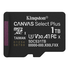 Tarjeta memoria micro secure digital sdxc 1tb kingston canvas select p