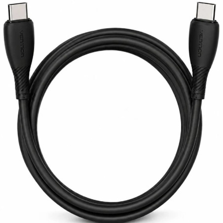 CABLE USB-C A USB-C 60W 2.0 3A 2 M NEGRO VENTION