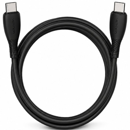 CABLE USB-C A USB-C 60W 2.0 3A 1 M NEGRO VENTION