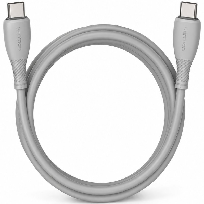 CABLE USB-C A USB-C 60W 2.0 3A 1 M GRIS VENTION