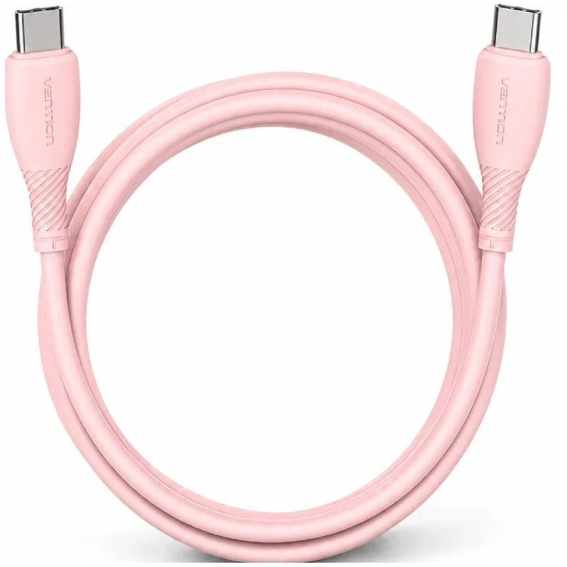 CABLE USB-C A USB-C 60W 2.0 3A 2 M ROSA VENTION