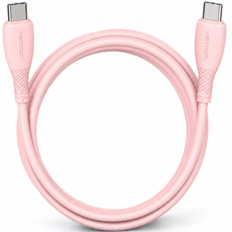 CABLE USB-C A USB-C 60W 2.0 3A 1 M ROSA VENTION