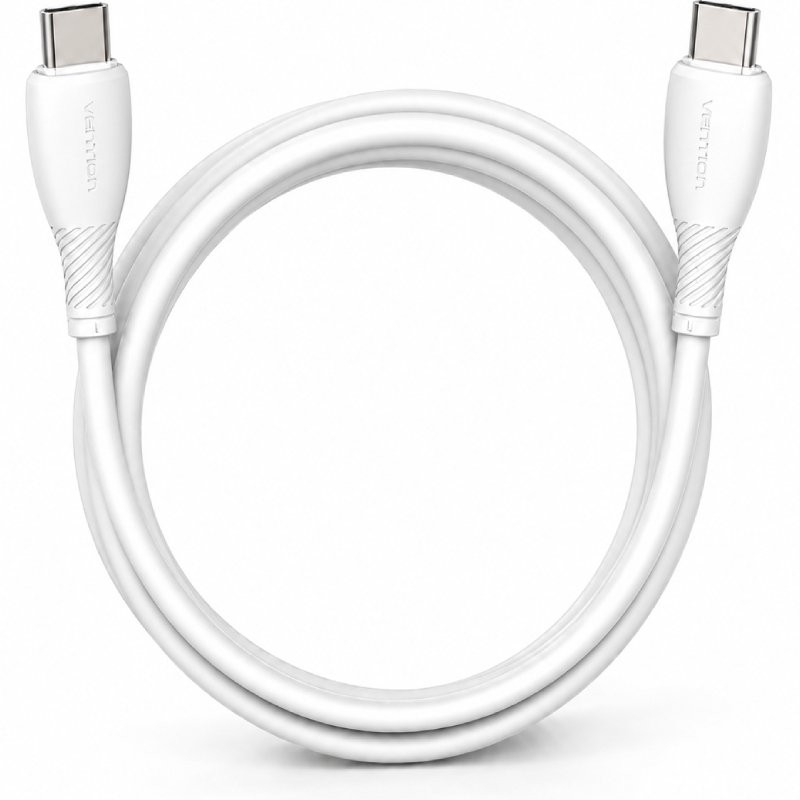 CABLE USB-C A USB-C 60W 2.0 3A 2 M BLANCO VENTION