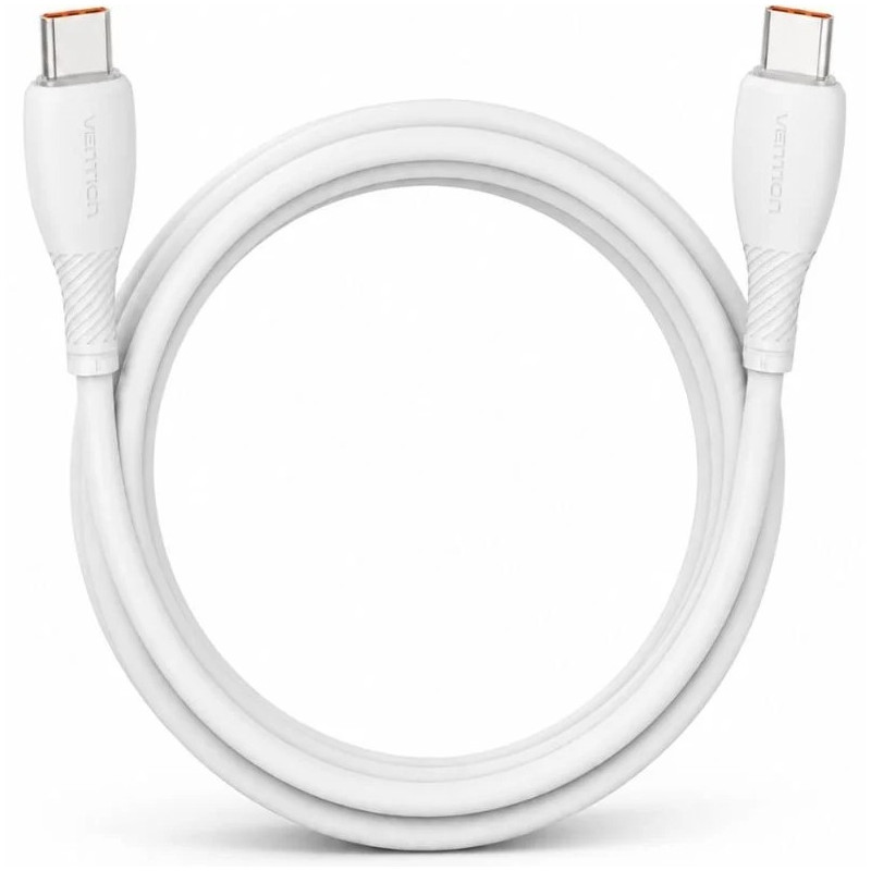 CABLE USB-C A USB-C 100W 2.0 3A 1 M BLANCO VENTION