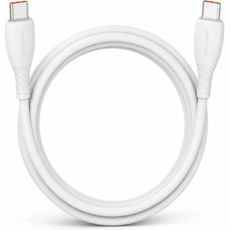 CABLE USB-C A USB-C 100W 2.0 3A 1 M BLANCO VENTION