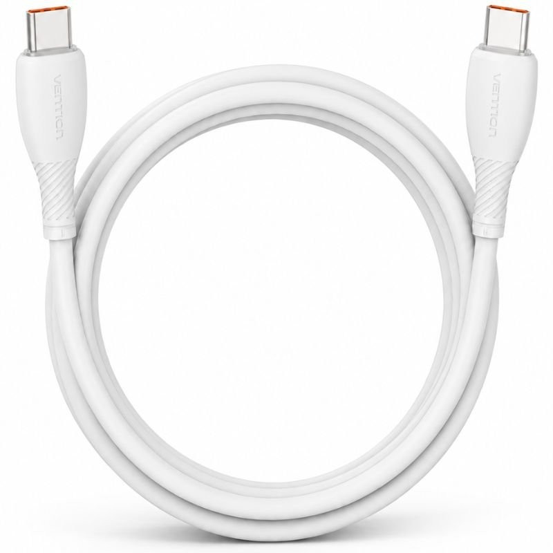 CABLE USB-C A USB-C 100W 2.0 3A 2 M BLANCO VENTION