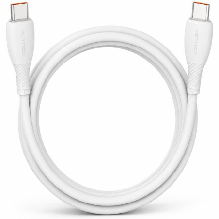 CABLE USB-C A USB-C 100W 2.0 3A 2 M BLANCO VENTION