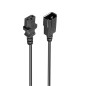 Ewent Cable alimentación VDE C14-C13, M/F, 1.80 m
