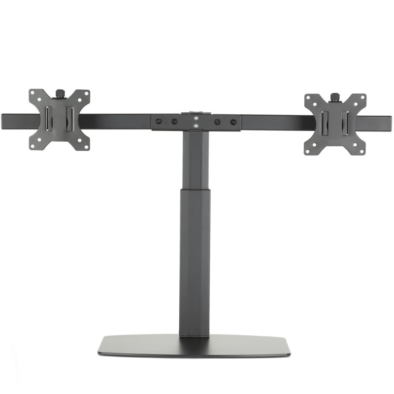 Soporte de mesa ewent ew1538 con resorte de gas para 2 monitores de hasta 27 pulgadas