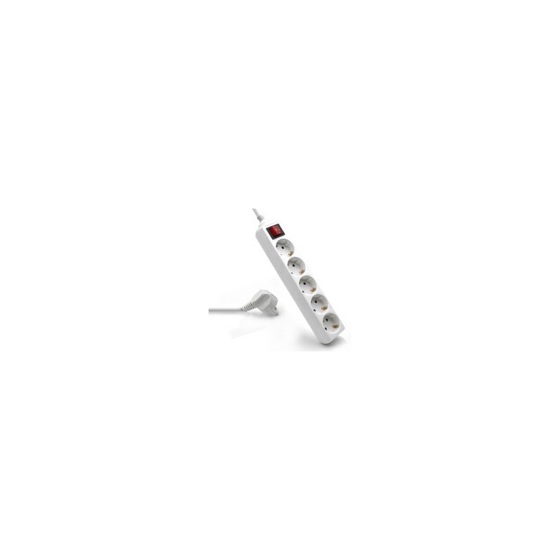 Regleta ewent 5 tomas shucko 16a interruptor
