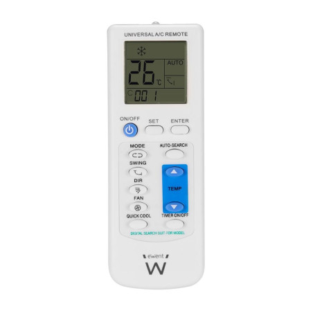 Mando a distancia universal ewent ew1579 para aire acondicionado