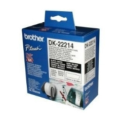 Etiquetas cinta continua brother blanca dk22214 12mm ql - 500a ql - 50