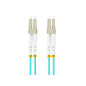 Latiguillo fibra optica lc - upc lanberg 1m multi duplex om3 50 - 125 lszh azul