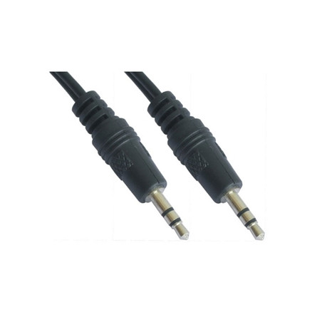 Cable audio estereo jack 3.5mm nanocable 5m - macho - macho - negro