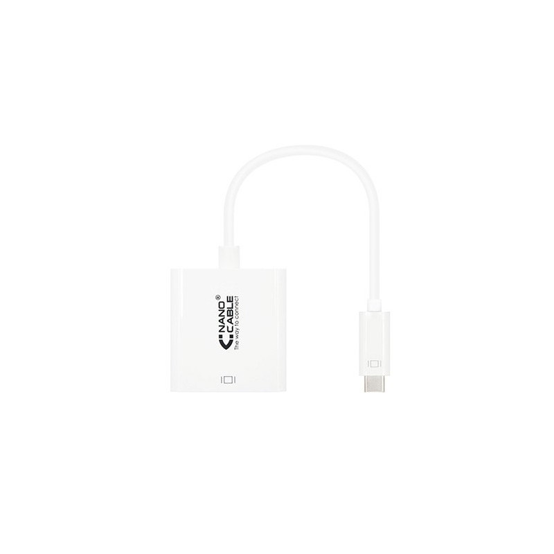 Conversor usb tipo c a hdmi nanocable 4k 15cm - macho - hembra