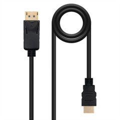 Cable conversor displayport a hdmi nanocable 50cm - macho - macho - ne