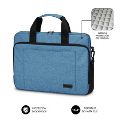 Maletin subblim air padding para portatil 15.6 pulgadas azul
