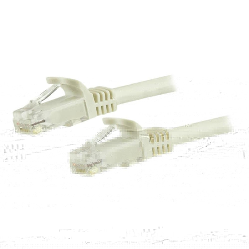Cable de red startech latiguillo rj45 utp cat6 3m blanco