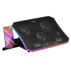 Base de refrigeracion mars para portatil 19 pulgadas + soporte movil