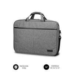 Maletin subblim elite para portatil 13.3 pulgadas - 14 pulgadas gris