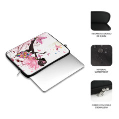 Funda subblim trendy sleeve para portatil 13.3 pulgadas - 14 pulgadas 