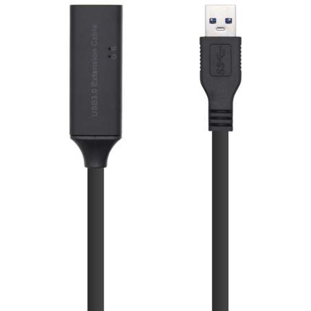 AISENS Cable USB 3.0 Prolongador con amplificador y alim., Tipo A/M-A/