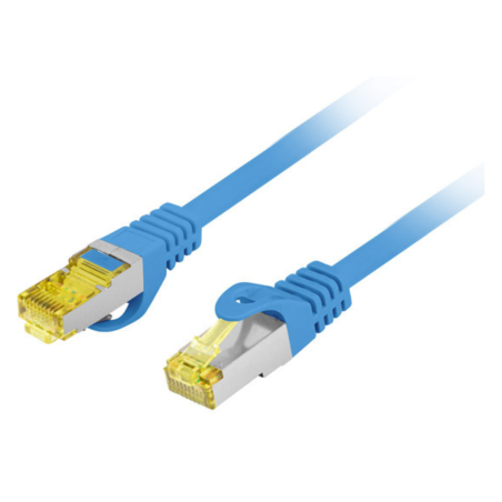 Lanberg PCF6A-10CU-0050-B cable de red Azul 0,5 m Cat6a S/FTP (S-STP)