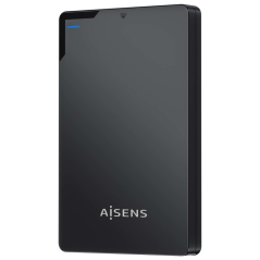 AISENS Caja Externa 2,5? 9.5mm SATA a USB 3.0/USB3.1 Gen1, Negra