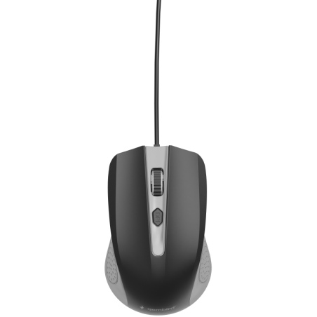 Gembird MUS-4B-01 ratón Oficina Ambidextro USB tipo A Óptico 1200 DPI