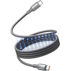 CABLE USB-C A USB-C 5A 240W MAGNETICO 1.5 M TITANIO VENTION