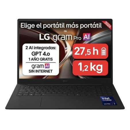 Portatil lg gram pro 16zd90u - g u7 - 355 - 32gb - ssd 512gb - 16 pulg