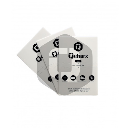 Laminas de proteccion frontales qcharx hidrogel hd qx1 50 unidades