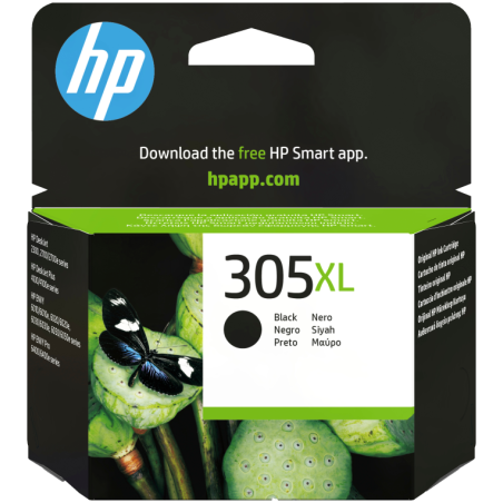 HP Cartucho de tinta Original 305XL de alta capacidad negro