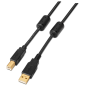 AISENS A101-0010 cable USB USB 2.0 3 m USB A USB B Negro