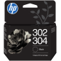 HP Paquete combinado de 2 cartuchos de tinta negra/tricolor 302/304