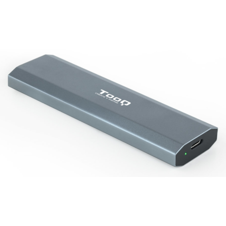 TooQ Shura Caja externa para unidad de estado sólido (SSD) Gris M.2