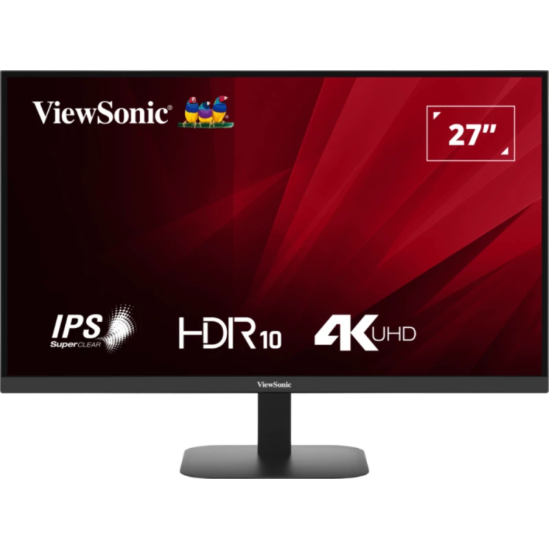 Viewsonic VA VA2708-4K-HD pantalla para PC 68,6 cm (27) 3840 x 2160 Pixeles 4K Ultra HD LED Negro