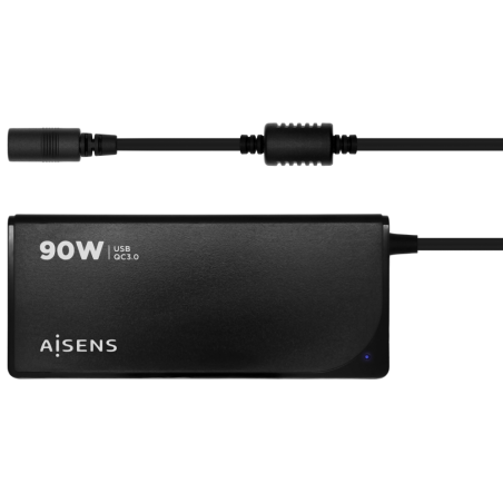 AISENS ASLC-90WAUTO-BK adaptador e inversor de corriente Interior 90 W