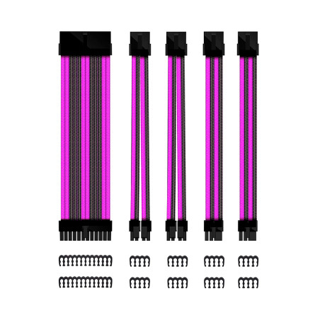 Kit de extension phoenix cables fuente de alimentacion 30cm 24 pines -