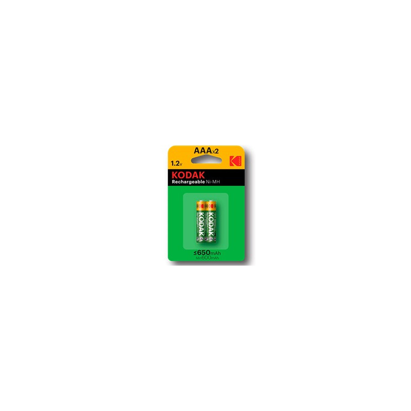 Blister pilas kodak recargables ni - mh aaa lr3 650mah - blister 2 pilas