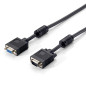 Cable alargo svga equip 3coax macho - hembra 1.8m con ferritas